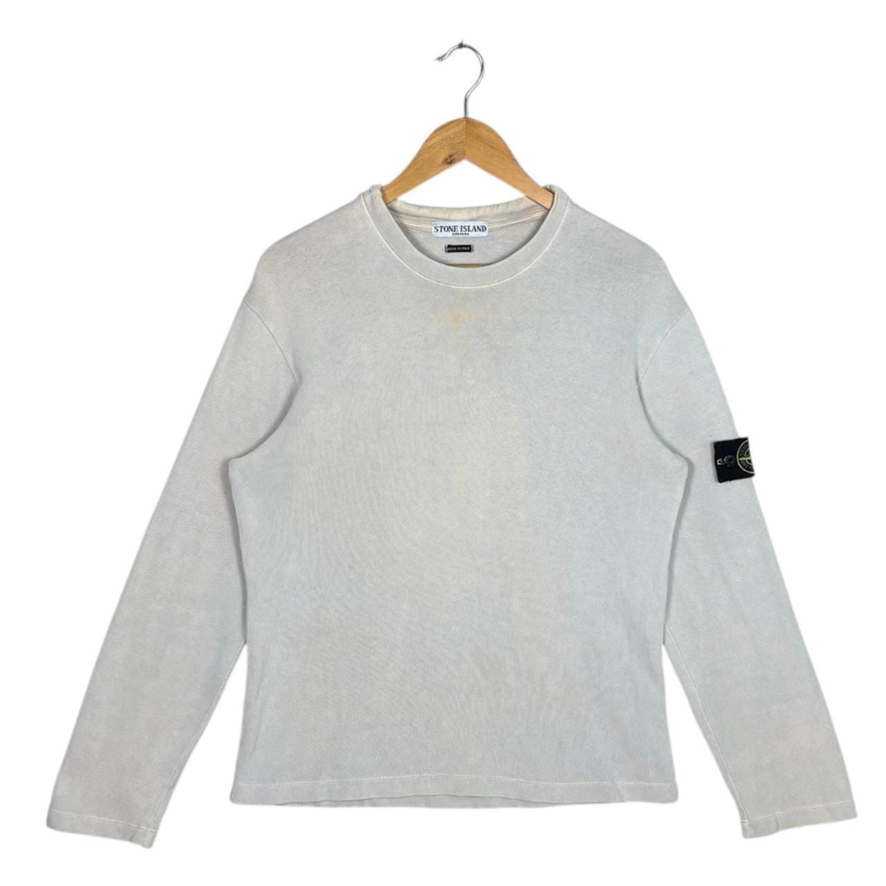 Vintage Stone Island Washed Garment Dye Sun Faded Sweatshirt 