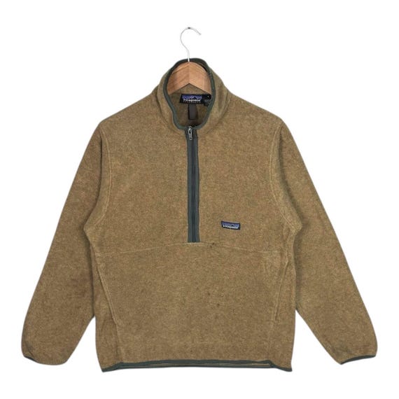 90s Patagonia synchilla ブラウン ハーフジップ フリース Vintage 90s PATAGONIA Synchilla Pile Fleece Sweater Brown Jacket