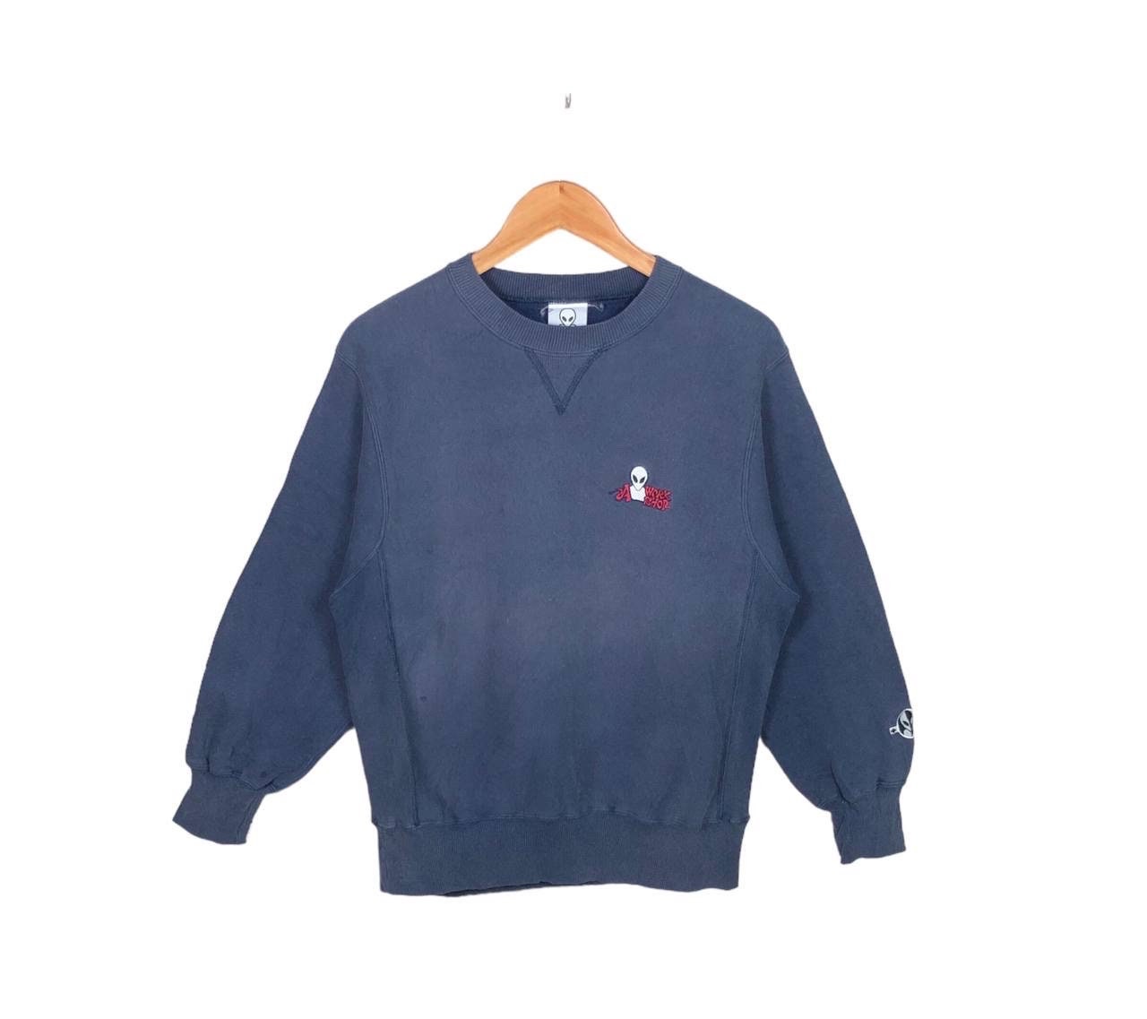 Vintage 90s Alien Workshop Skateboard Sun Faded Sweatshirt