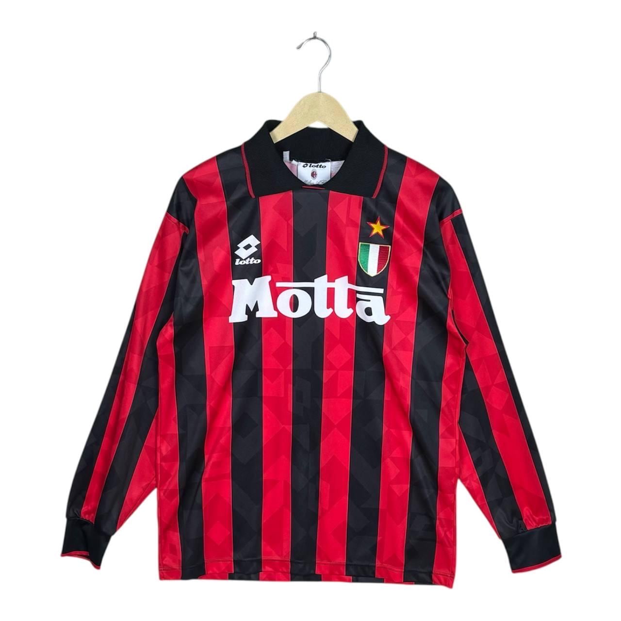 Milan A.C. Lotto シャツ Lサイズ 赤黒 ACミラン サッカーユニフォーム