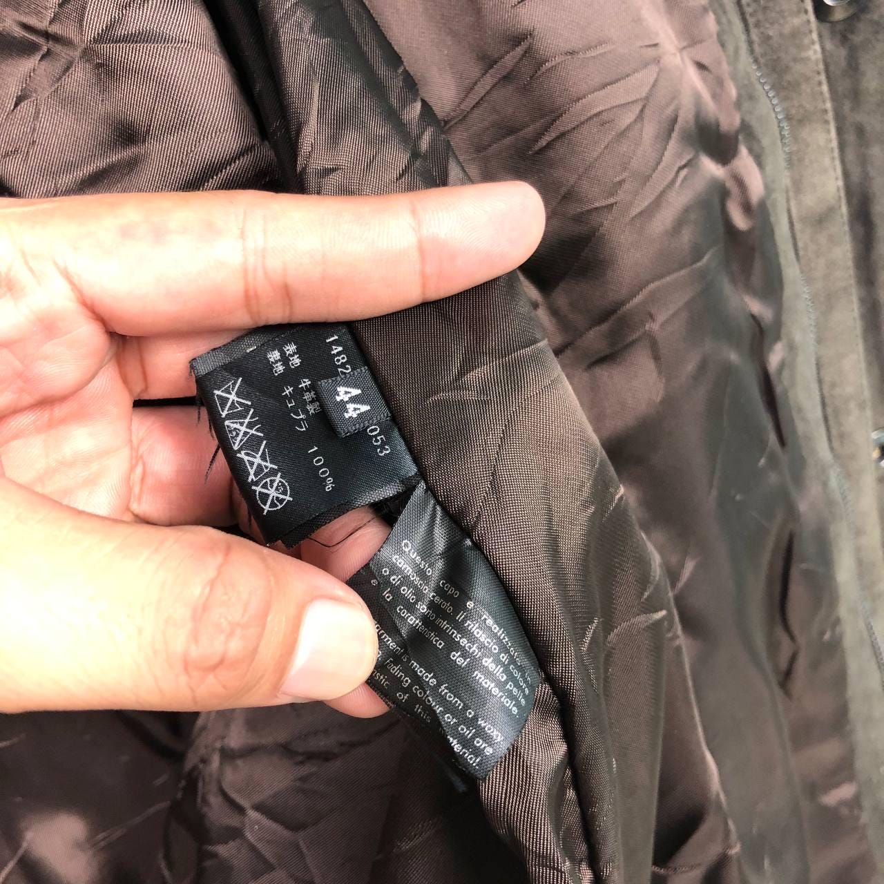 Vintage Gucci Tom Ford FW03 Brown Suede Field Leather Jacket