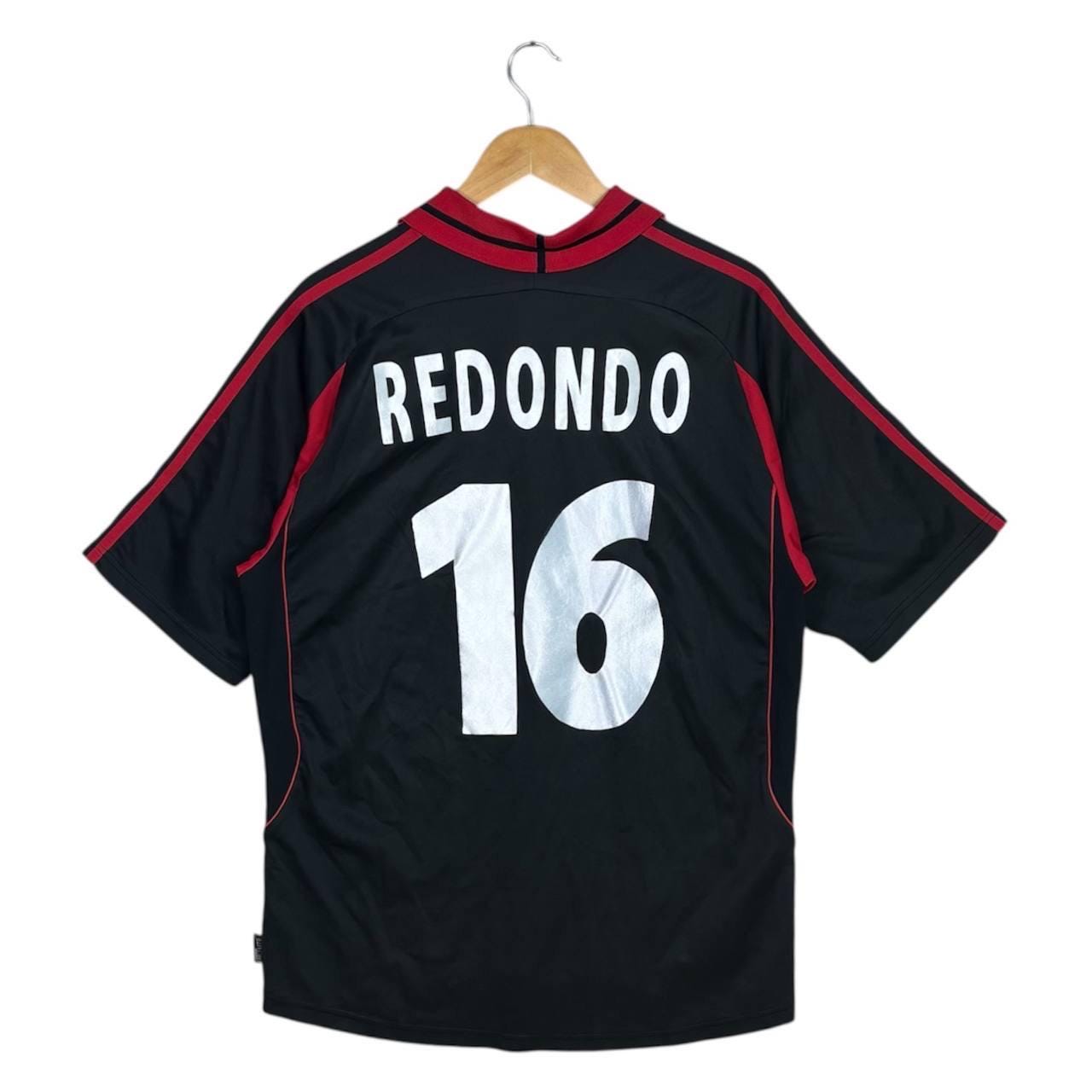 ウェア 00s adidas AC Milan soccer shirt kit y2k AC MILAN 2000/2002 HOME FOOTBALL SHIRT ADIDAS VINTAGE JERSEY
