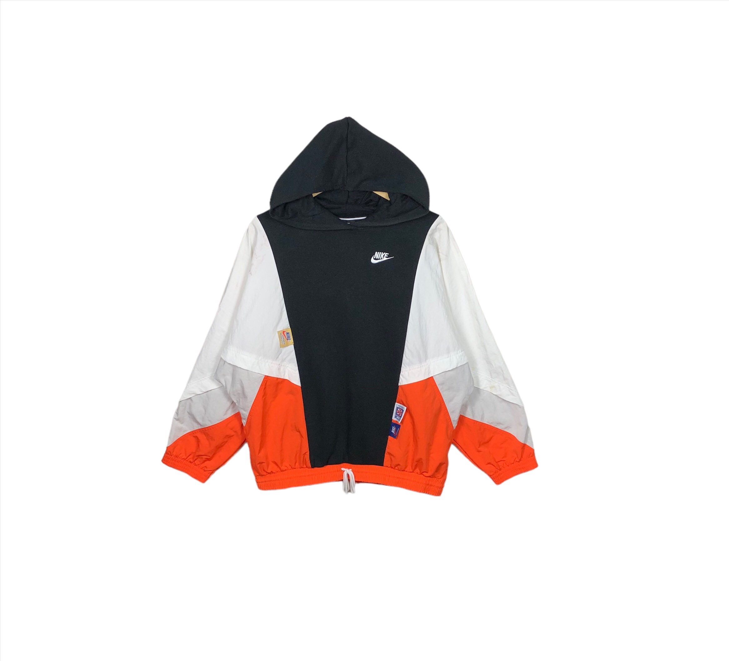 Rare! Vintage Nike Reworked Sweater Color Block Y2K Streetwear