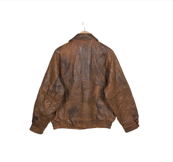 Vintage 80s Reservations Tickets Leather Jacket Type G-1 Vintage 80s Reservations Tickets Leather Jacket Type G-1