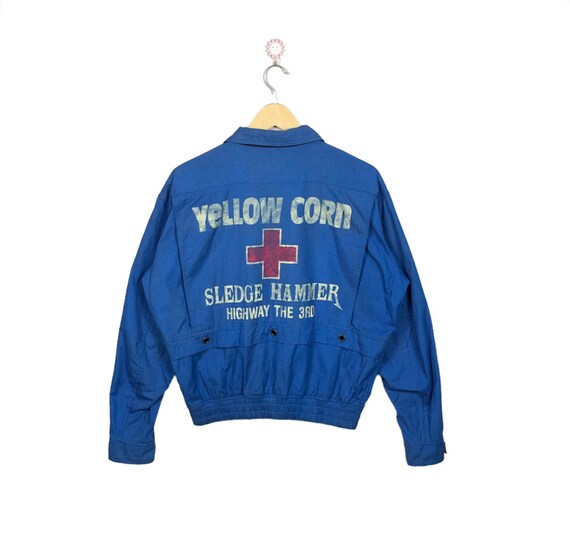 Vintage Yellow Corn Sledgehammer Blue Jacket - Etsy