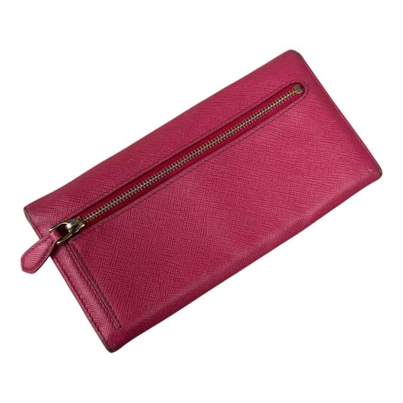 財布 PRADA ribbon wallet Authentic Prada Saffiano pink leather ribbon zip around wallet | eBay