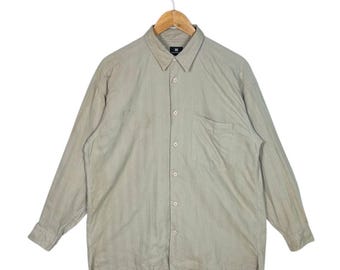 Camisa holgada vintage de Issey Miyake de los años 90, diseño japonés de lujo, estética Y2K