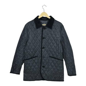 美品 バーバリーブラックレーベル マリンコート ベロア ストライプ ホースロゴ Burberry Black Label - Etsy