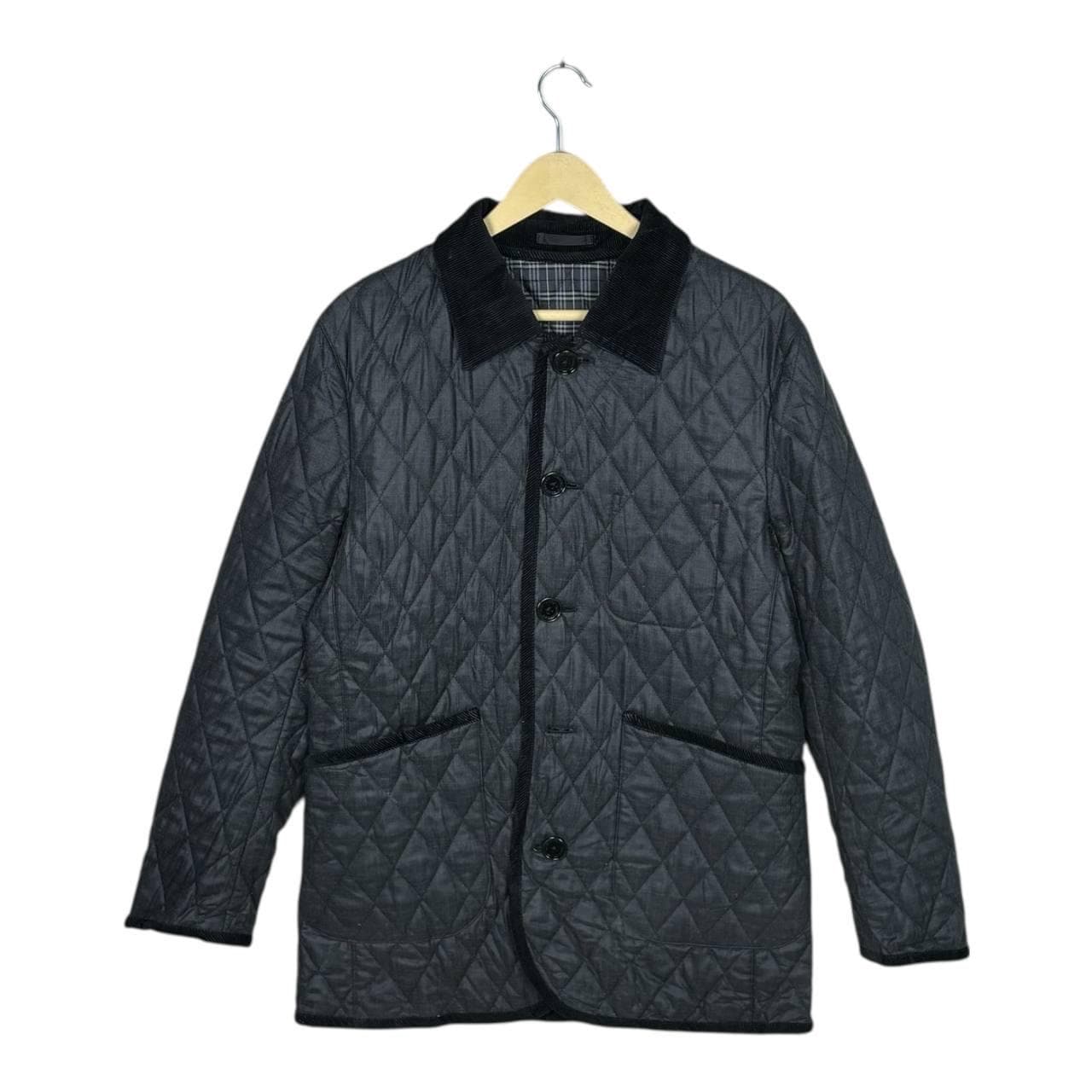 【Digtal】BURBERRY BLACKLABEL Burberry Black Label Zip Hoodie Parka Logo Check Dark Brown woman