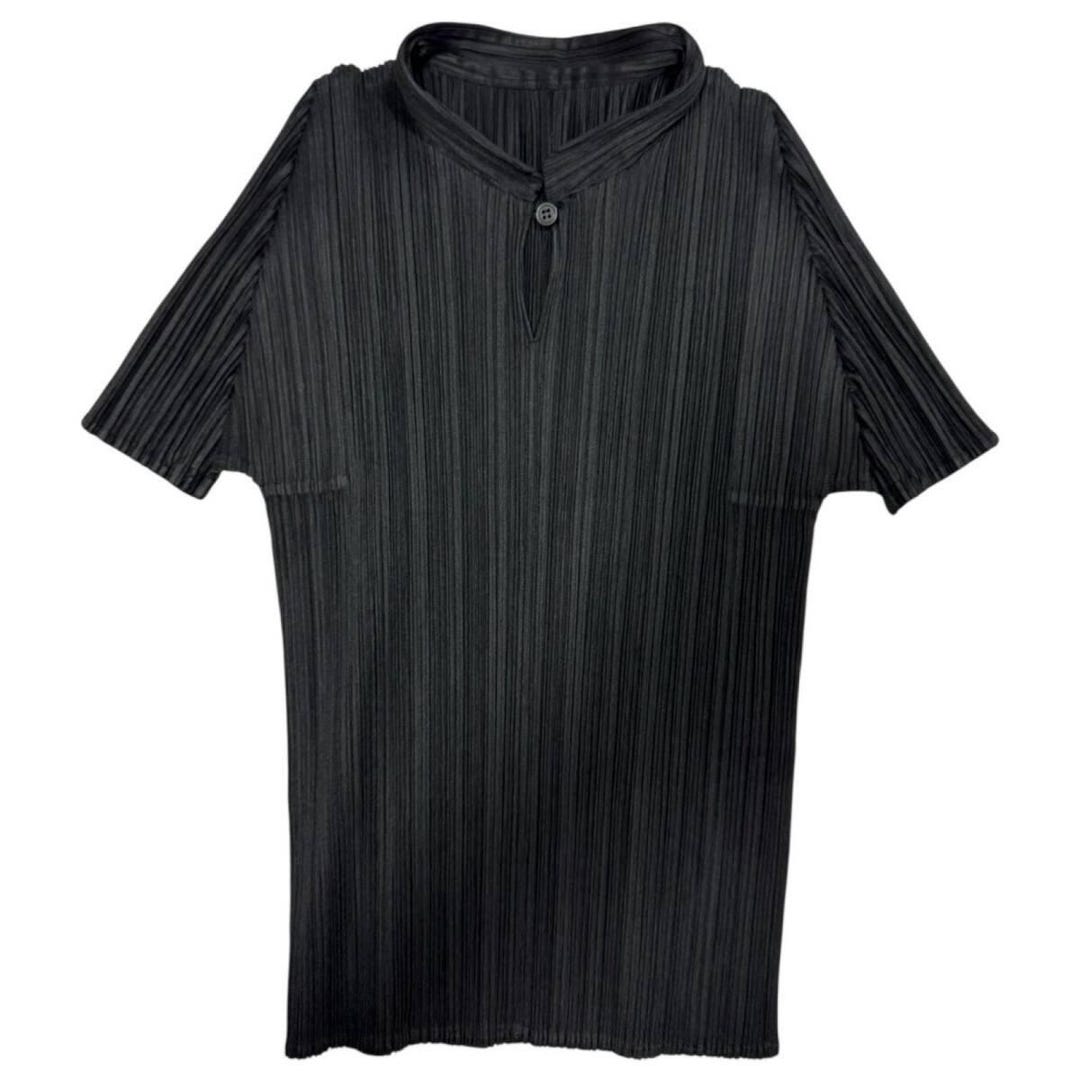 Vintage 90s PLEATS PLEASE Issey Miyake Plisse Mock Neck Tunic Top