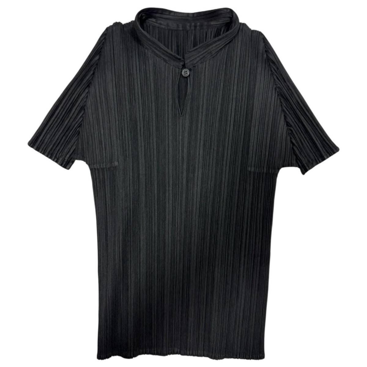 Vintage 90s PLEATS PLEASE Issey Miyake Plisse Mock Neck Tunic Top