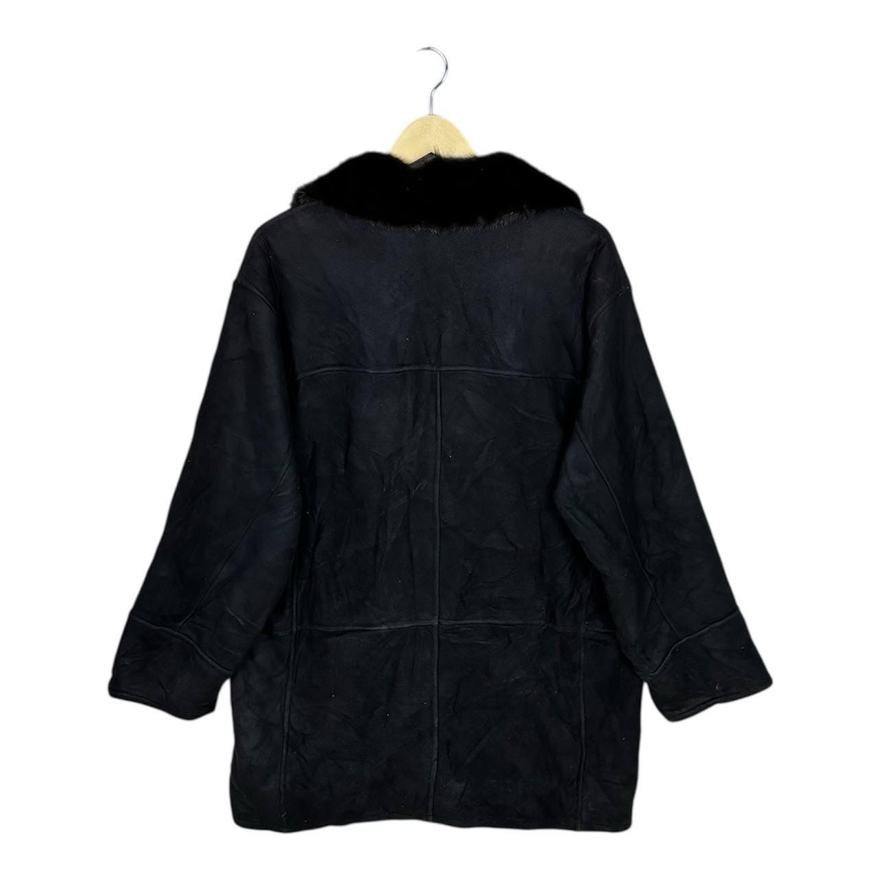 Vintage Yves Saint Laurent YSL Suede Leather With Fur Black