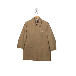 Vintage Salvatore Ferragamo Monogram Inside Trench Jacket