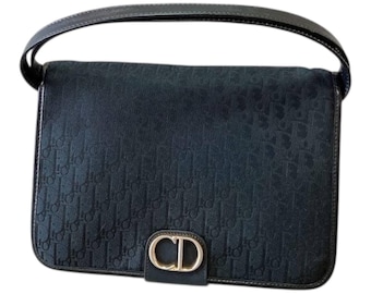 Vintage Christian Dior Honeycomb Trotter monogram schoudertas | Diorissimo canvas handtas jaren 80 | Oud geld esthetiek | Authentiek