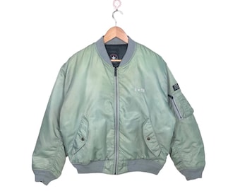 Vintage Y2K Converse Bomber Jacket Army Style