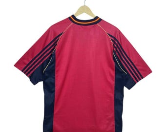 Vintage Spain 1998 World Cup Jersey Adidas Home Football Shirt L