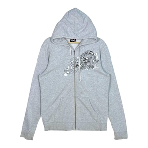 Gray Zip up Hoodie Vintage - Etsy