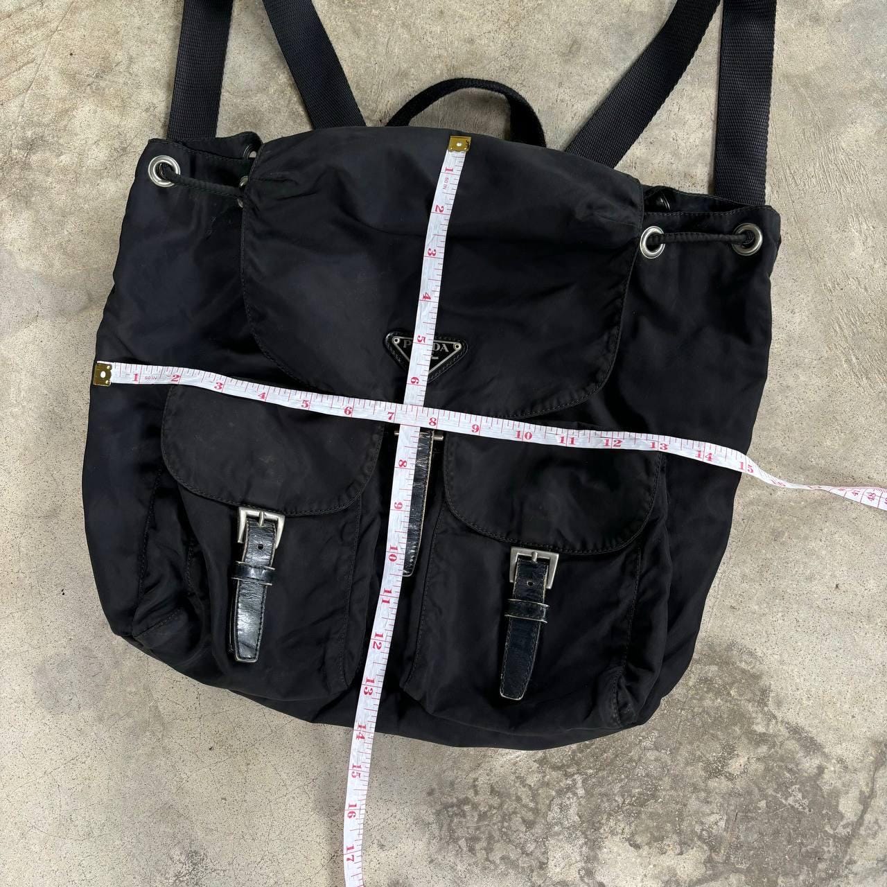 Vintage Prada Black Nylon Backpack 1990s Tessuto Small  display picture 3