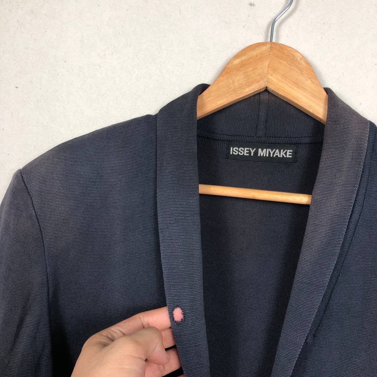 ヴィンテージ イッセイミヤケ ネイビー テーラードジャケット - サン