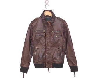 Vintage 80s Reservations Tickets Leather Jacket Type G-1 Jacket