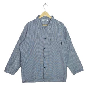 Vintage Y's for Living Yohji Yamamoto Houndstooth Shirt L Japanese Archival Fashion 90s Avant-Garde Minimalist Button Up Cotton Top Rare image 1