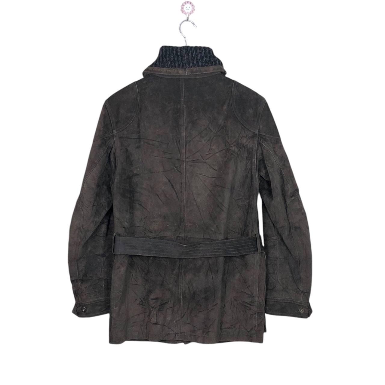 Vintage Gucci Tom Ford FW03 Brown Suede Field Leather Jacket