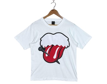 貴重　NUMBER (N)INE ローリングストーンズ　ロゴTシャツ サイズ4 Rare Number (n)ine Sweatshirt: Rolling Stones Tongue, Einstein