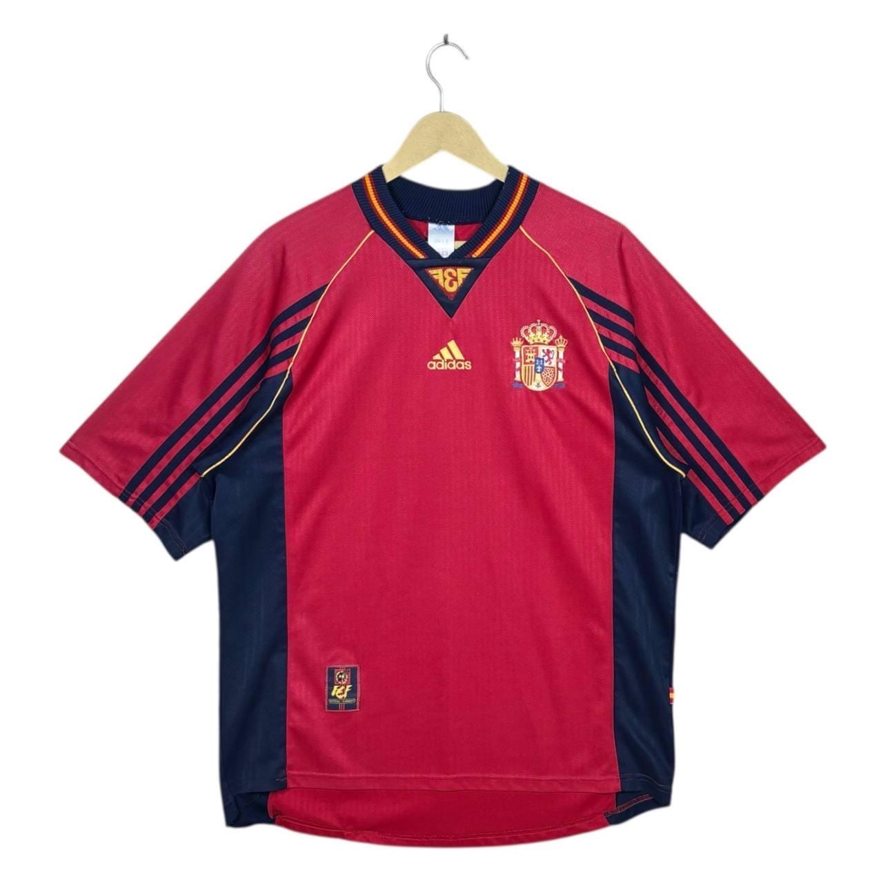 Vintage Spain 1998 World Cup Jersey Adidas Home Football Shirt L
