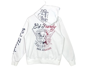 Ed Hardy Christian Audigier Los Angeles Devil Print Hoodie