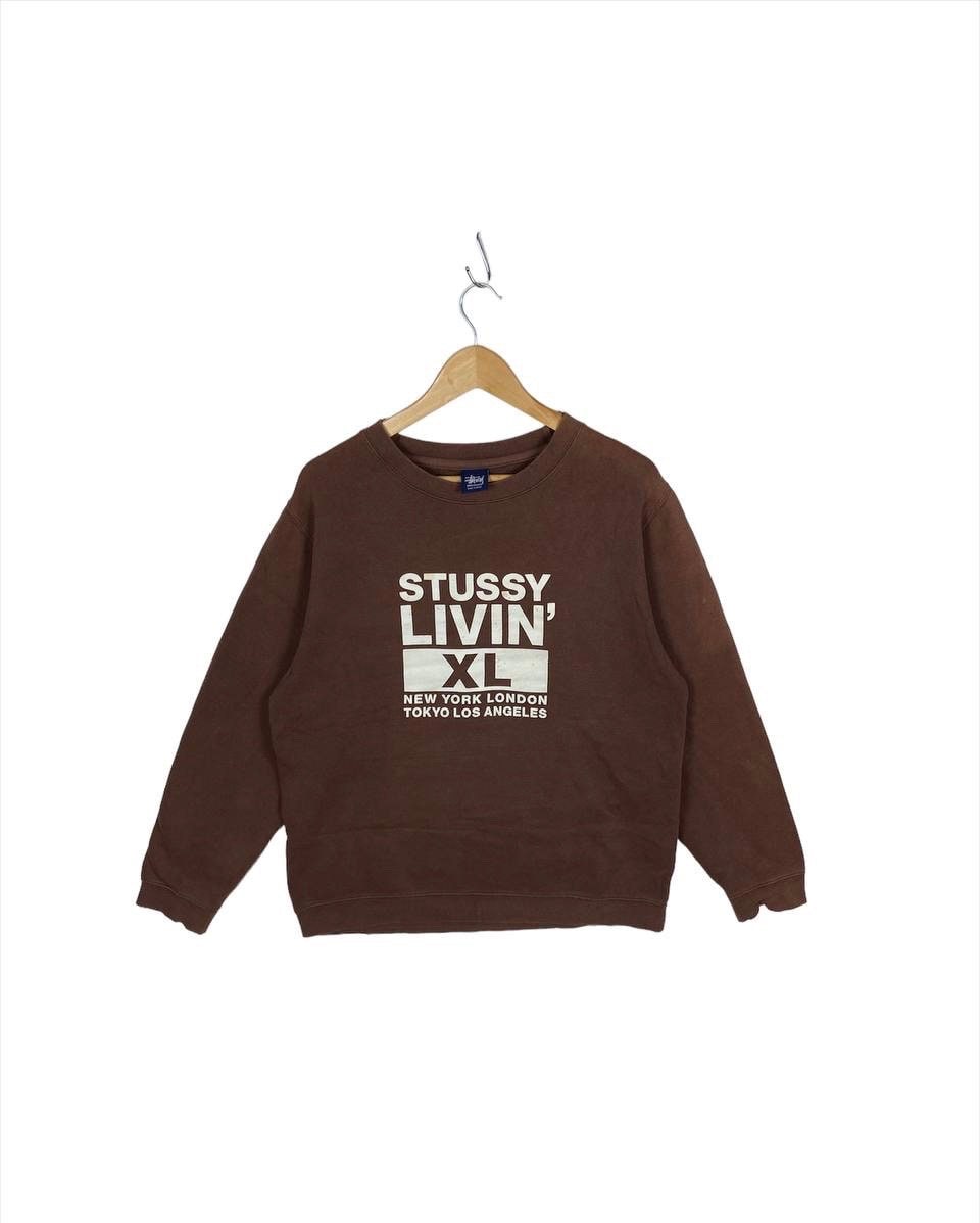 OG Vintage 90s Stussy Livin' XL Printed Baggy Skateboard OG Vintage 90s Stussy Livin' XL Printed Baggy Skateboard