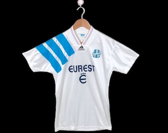 Vintage 1993-94 Olympique Marsella Fútbol Clásico Jersey Fútbol