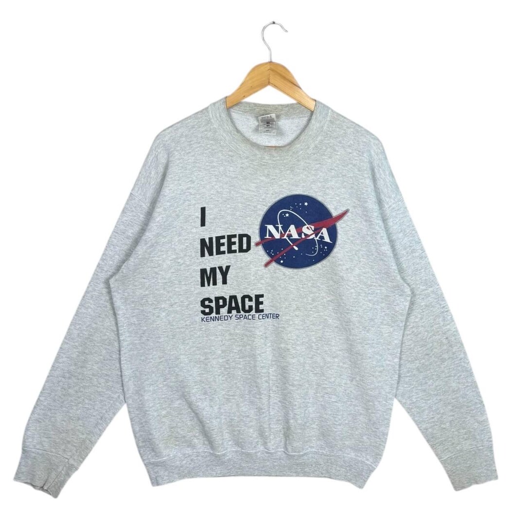 Vintage 90s NASA I Need My Space Sweatshirt L, Fruit of the Loom Best ...