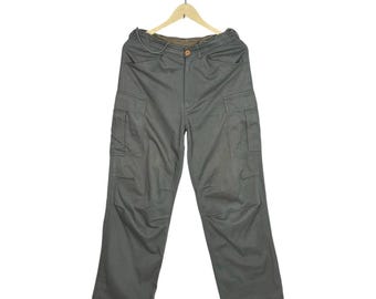 Spodnie cargo Pelle Marc Buchanan w kolorze wojskowym, zielone, taktyczne, streetwear z lat 90., workowate, robocze, spodnie Gorpcore, estetyczne