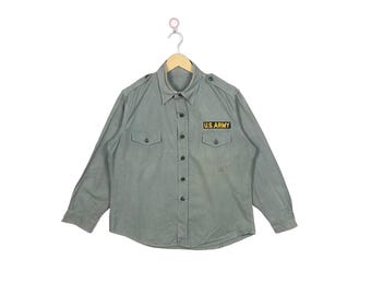 1940s 1950s US Army Early Vietnam M47 HBT Sgt Majors Work Utility