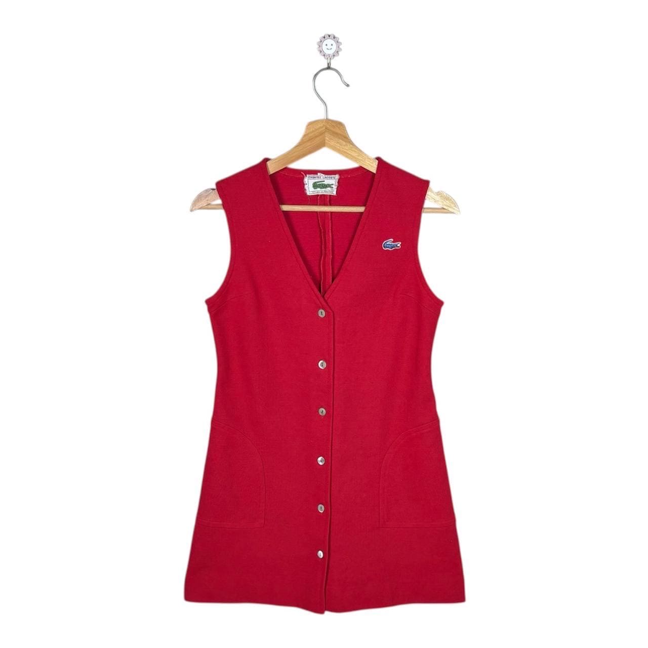 lacoste red dress Women's Long Ribbed Cotton Polo Dress - Dresses - New In 2026