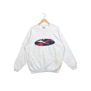 BAGGY!! Vintage 90s Reebok Big Logo Hoodie Sweatshirt Streetwear Skategang Ripper Skate