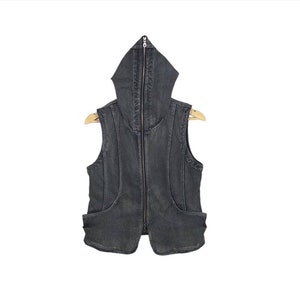 Avant Garde Japanese Goth Punk Seditionaries Hooded Denim Jacket