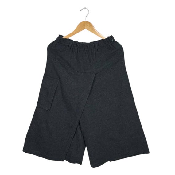 Vintage Issey Miyake Plantation Hakama Asymmetric Wide Leg Wool