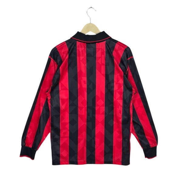 Vintage AC Milan 1993-94 Home Kit Football Jersey: Long Sleeve