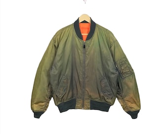 Vintage US Air Force MA-1 Flight Bomber Jacket: American Patchwork