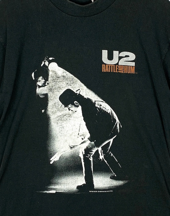 美品【ビンテージ】 U2 Rattle and Hum / バンド tシャツ RARE ! Vintage Punk Rock 1988 U2 Rattle and Hum Band Tee