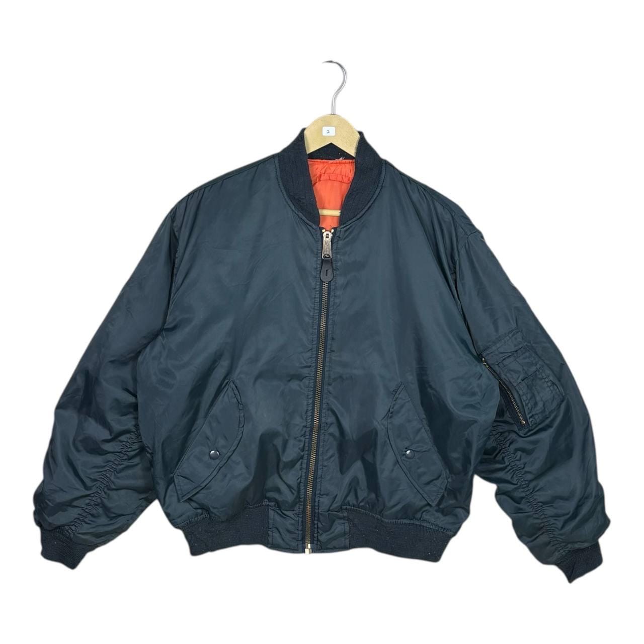 Alpha Industries Blue Bomber Jacket - Etsy