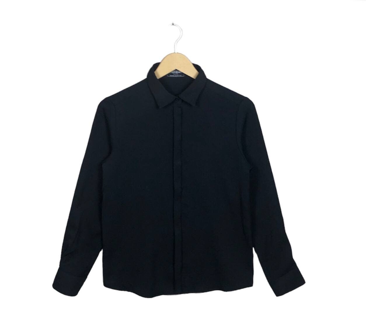 Vintage Yves Saint Laurent Black Button-up Blouse - Etsy