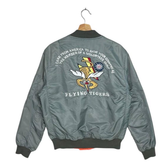 Mr Gentle W Flying Tigers Bomber Jacket L, P-40 Warhawk Military