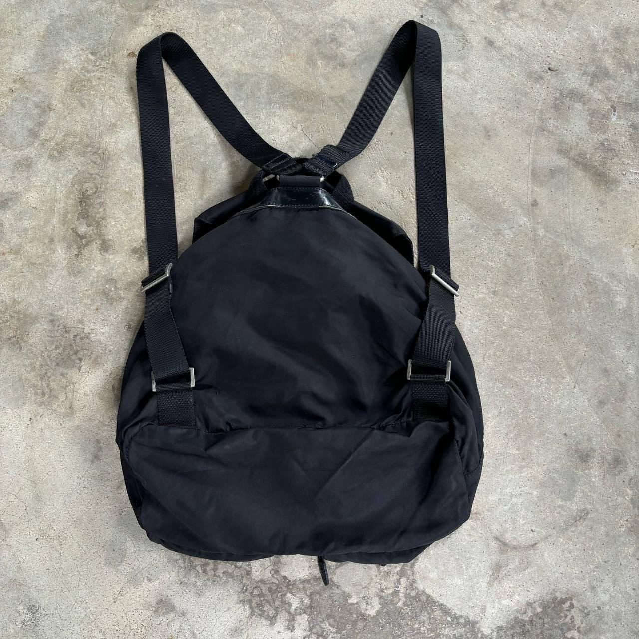 Vintage Prada Black Nylon Backpack 1990s Tessuto Small  display picture 2