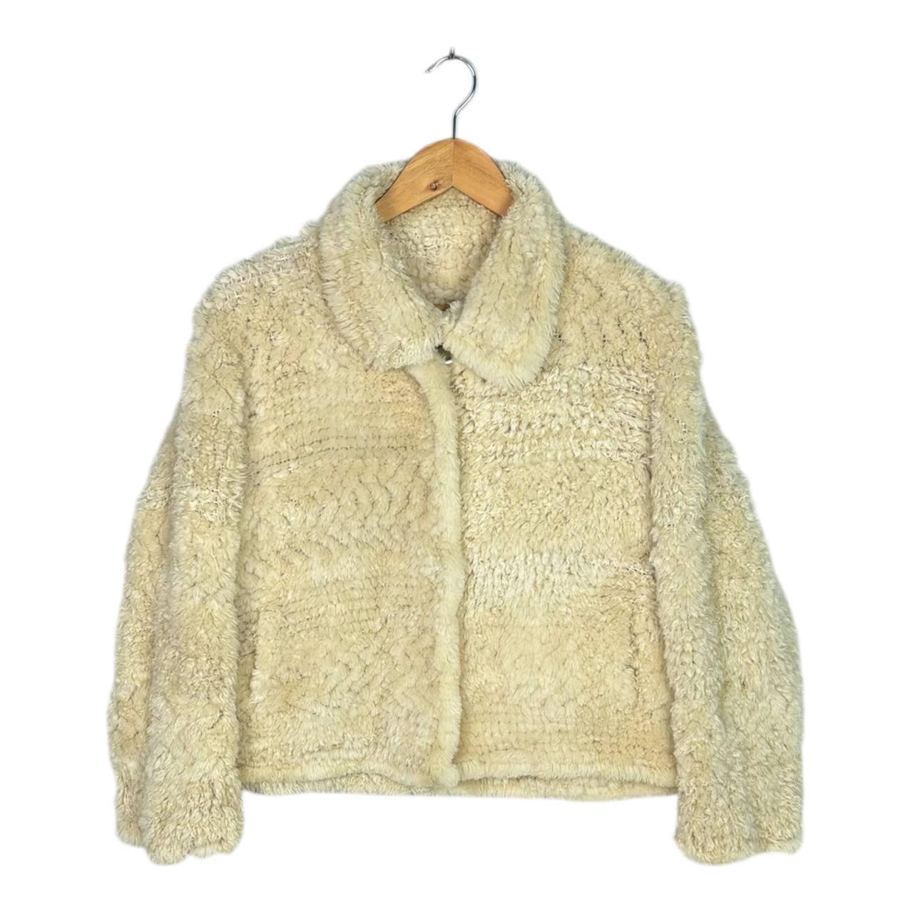 Vintage 90s Rabbit Faux Fur Short Jacket Sherpa Wool Jacket - Etsy