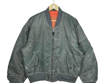 Vtg 90s I Spiewak Us Air Force Usaf Flyers Bomber Flight Jacket MA