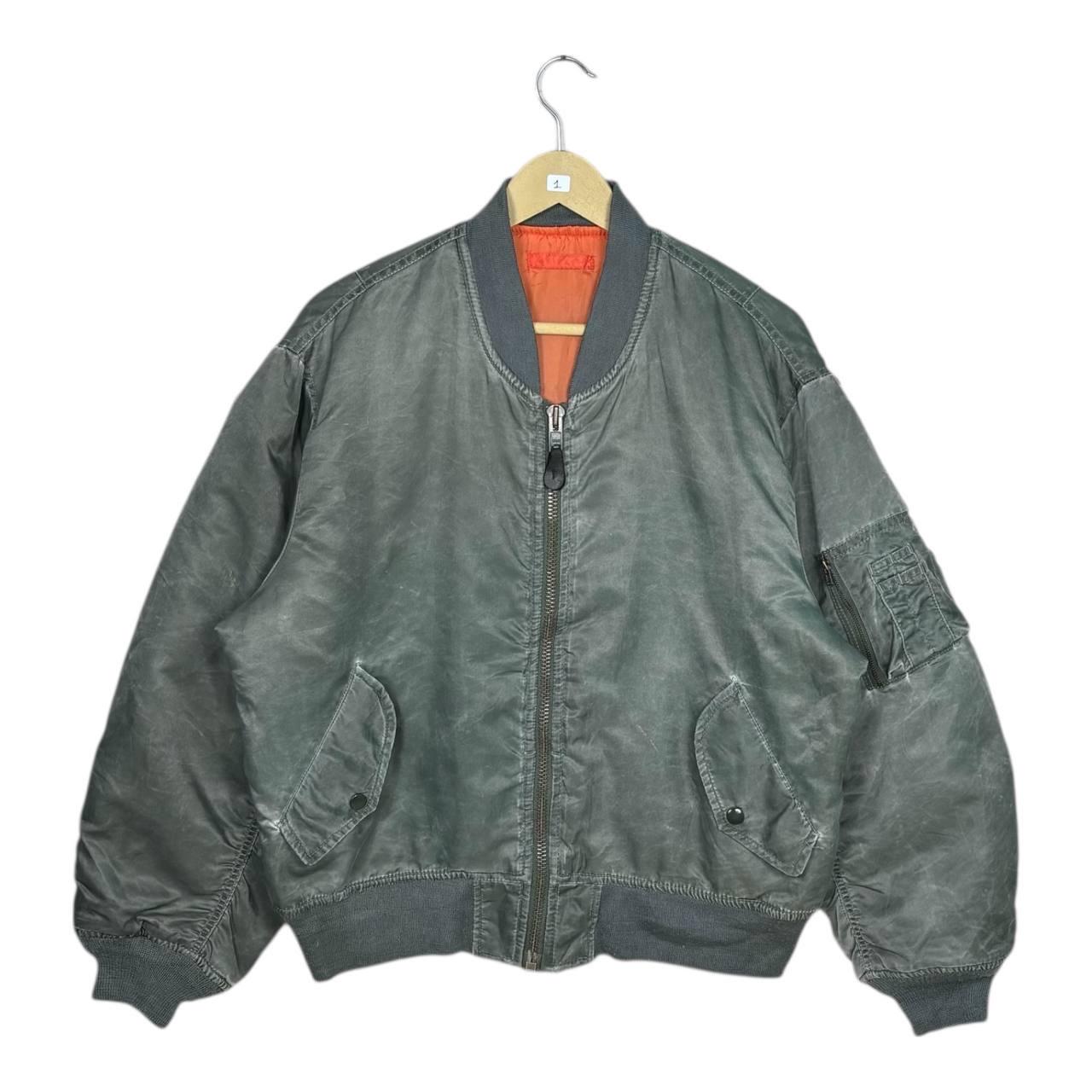 Vintage 80s MA-1 Flight Jacket USA Military Air Force Bomber USAF