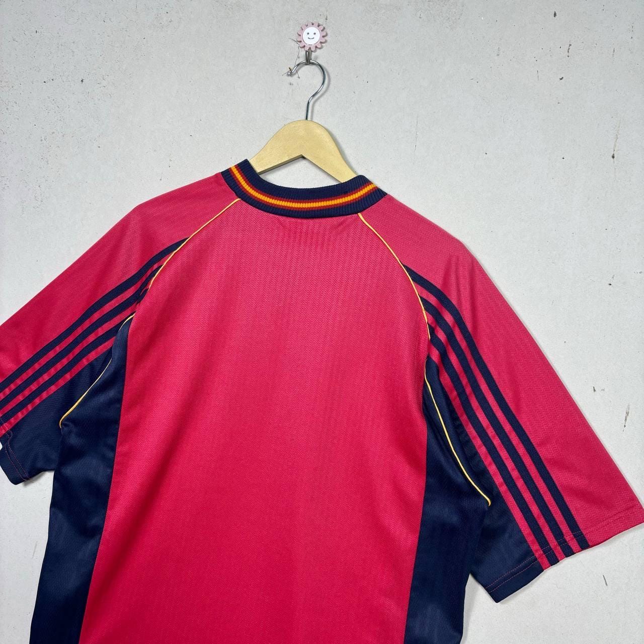 Vintage Spain 1998 World Cup Jersey Adidas Home Football Shirt L