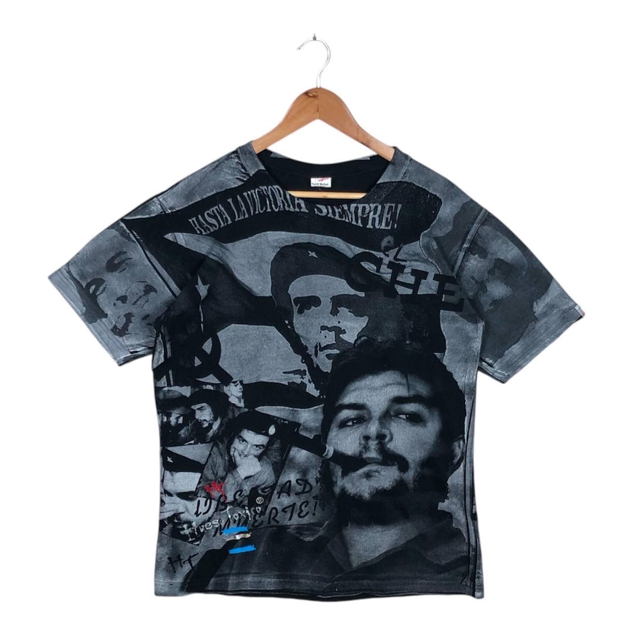 Vintage 90s Che Guevara All Over Print T Shirt Cotton Graphic Tee